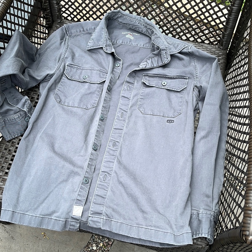 Ae Thick Button Down Long Sleeve - image 1